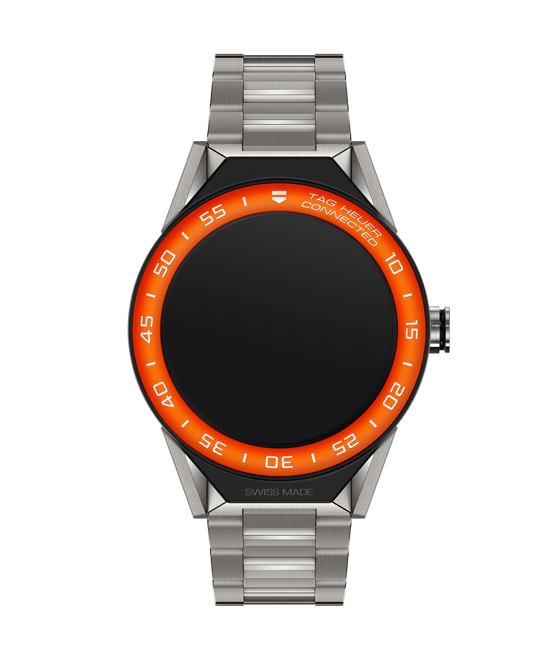TAG Heuer SBF8A8016.10BF0608 : Carrera Connected Modular 45 Titanium / Orange Aluminum / Bracelet