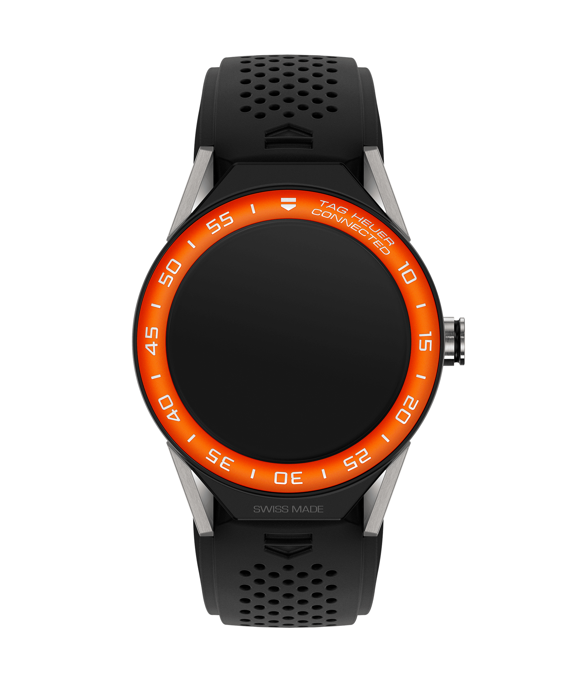 TAG Heuer SBF8A8016.11FT6076 : Carrera Connected Modular 45 Titanium / Orange Aluminum / Black Rubber