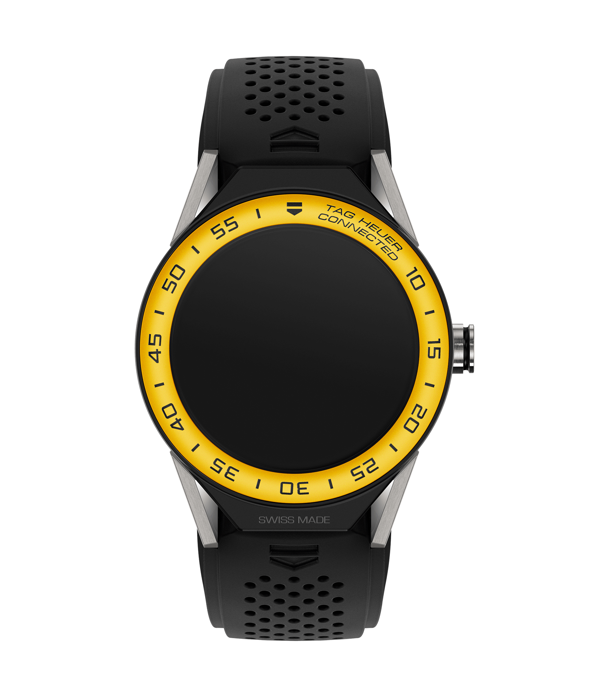 TAG Heuer SBF8A8017.11FT6076 : Carrera Connected Modular 45 Titanium / Yellow Aluminum / Black Rubber