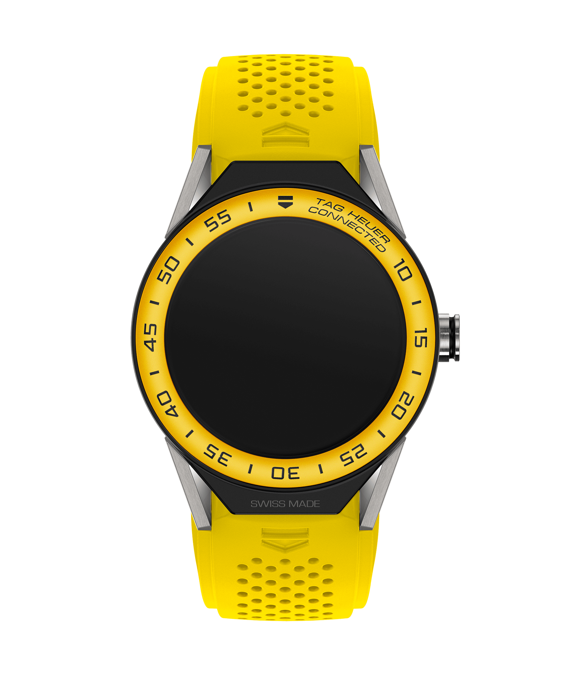 TAG Heuer SBF8A8017.11FT6082 : Carrera Connected Modular 45 Titanium / Yellow Aluminum / Yellow Rubber