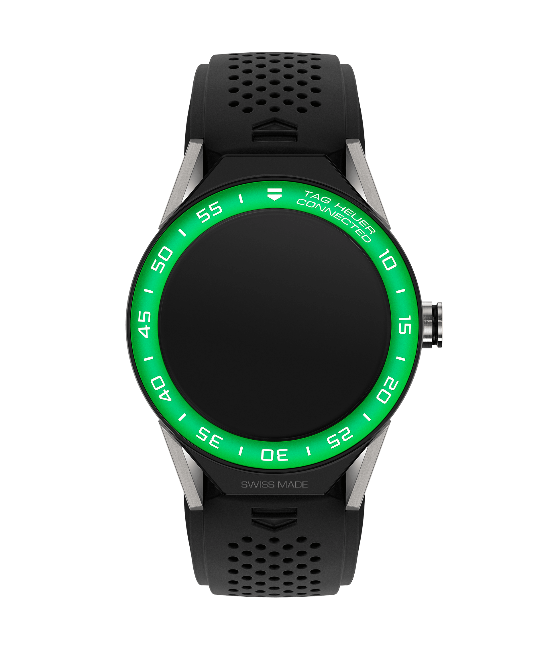 TAG Heuer SBF8A8018.11FT6076 : Carrera Connected Modular 45 Titanium / Green Aluminum / Black Rubber