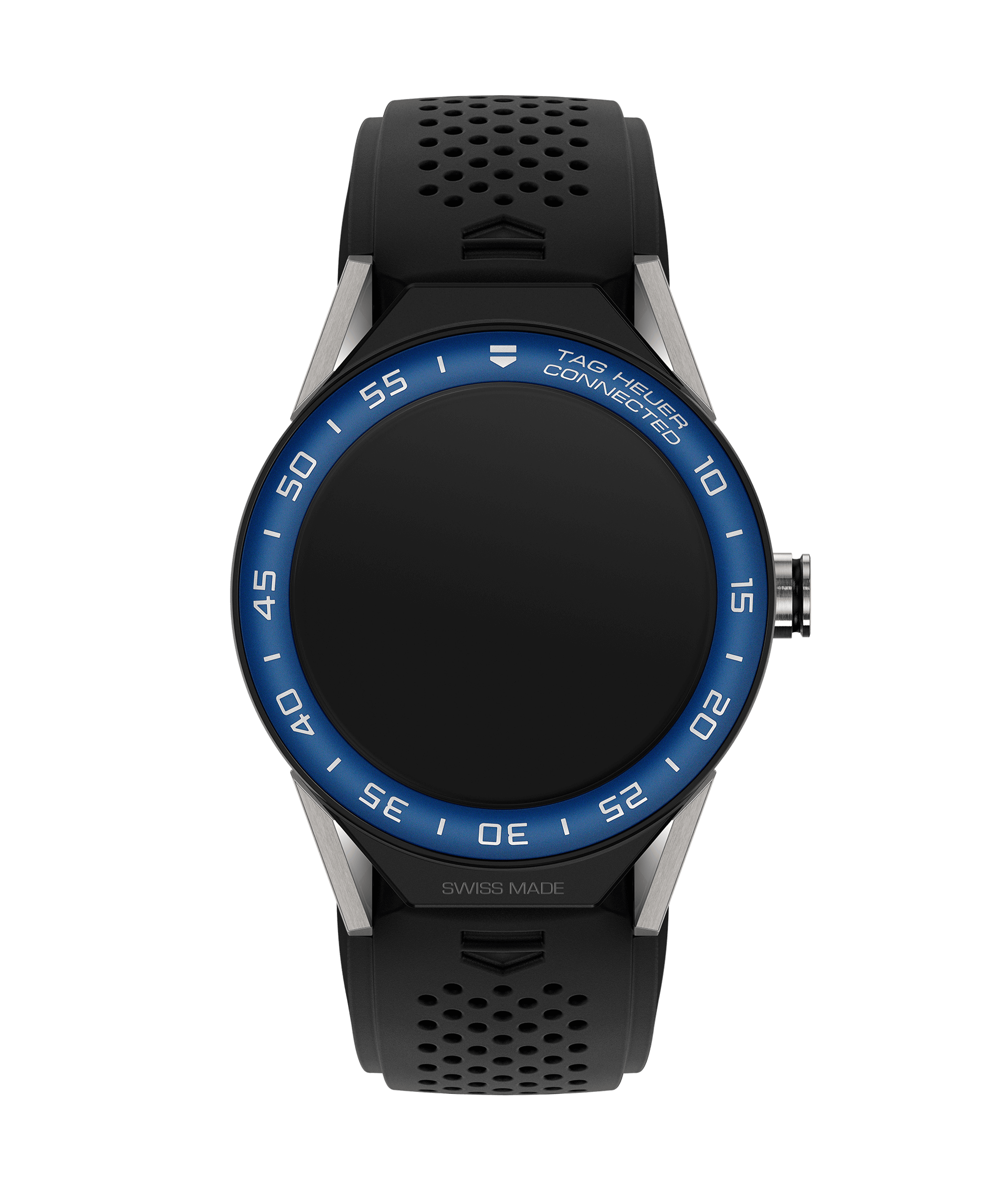 TAG Heuer SBF8A8019.11FT6076 : Carrera Connected Modular 45 Titanium / Blue Aluminum / Blue Rubber