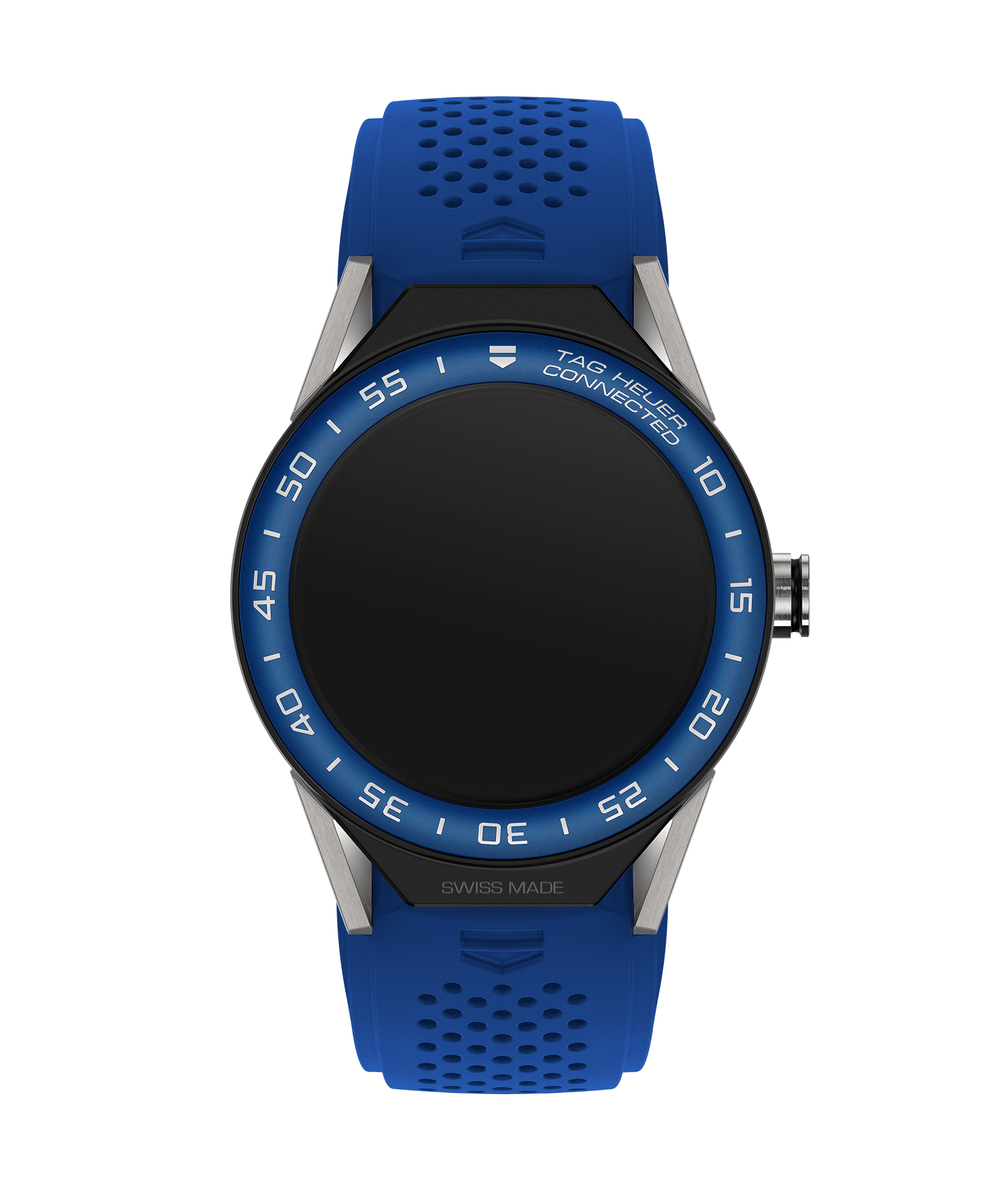 TAG Heuer SBF8A8019.11FT6118 : Carrera Connected Modular 45 Titanium / Blue Ceramic / Electric Blue Rubber
