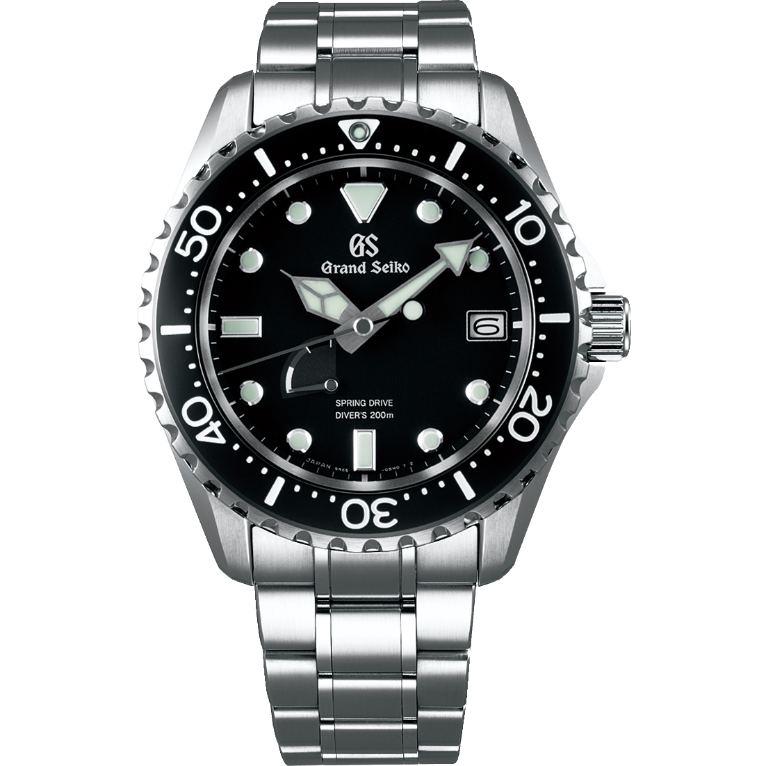 Grand Seiko SBGA229 : Spring Drive 200 m Diver's Stainless Steel / Black / Bracelet