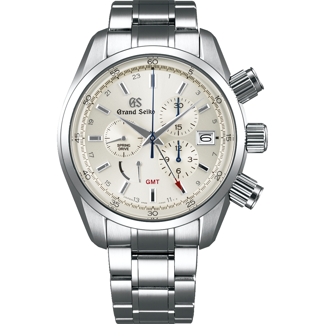 Grand Seiko SBGC201 : Spring Drive Chronograph Stainless Steel / Silver / Bracelet