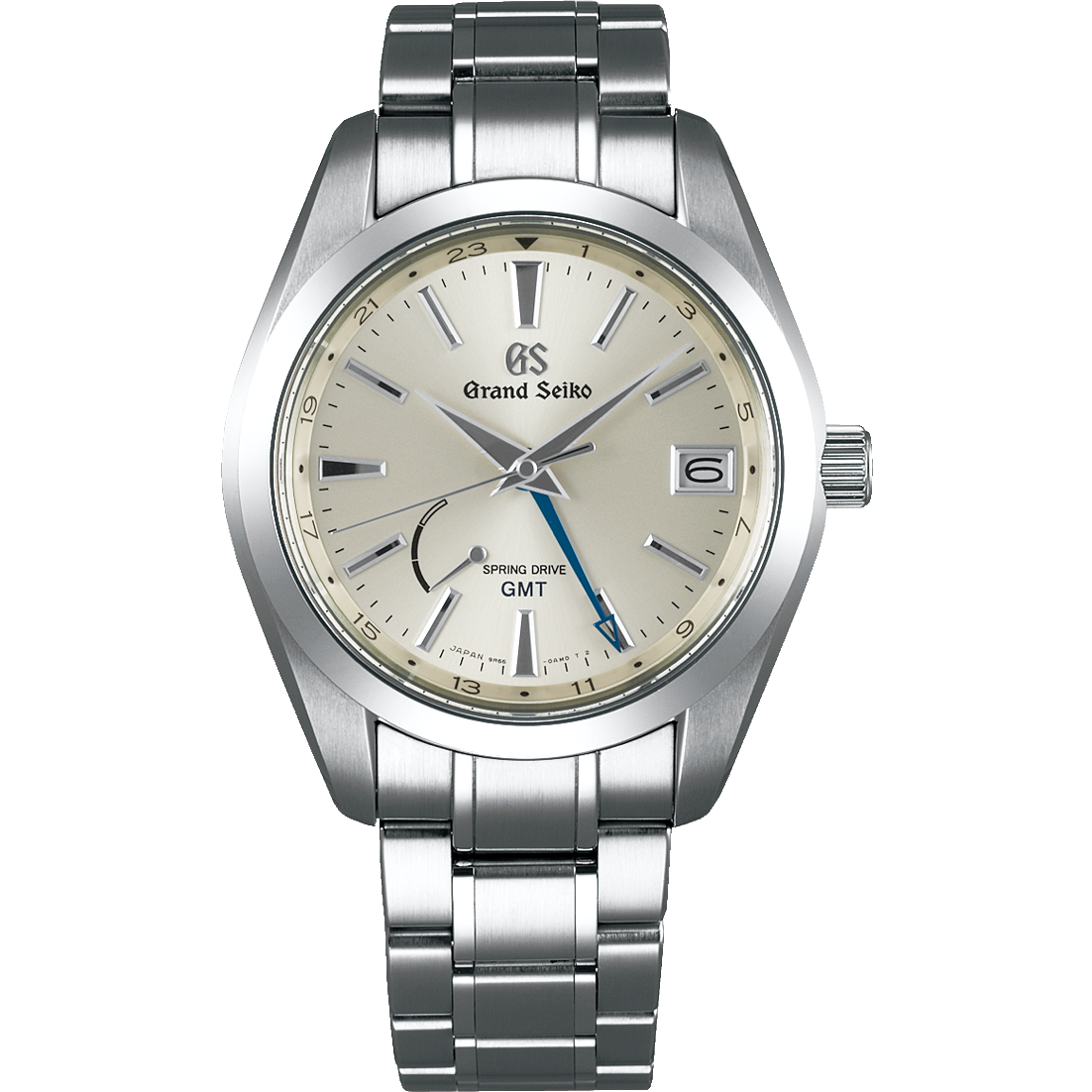 Grand Seiko SBGE205 : Spring Drive GMT Stainless Steel / Silver / Bracelet
