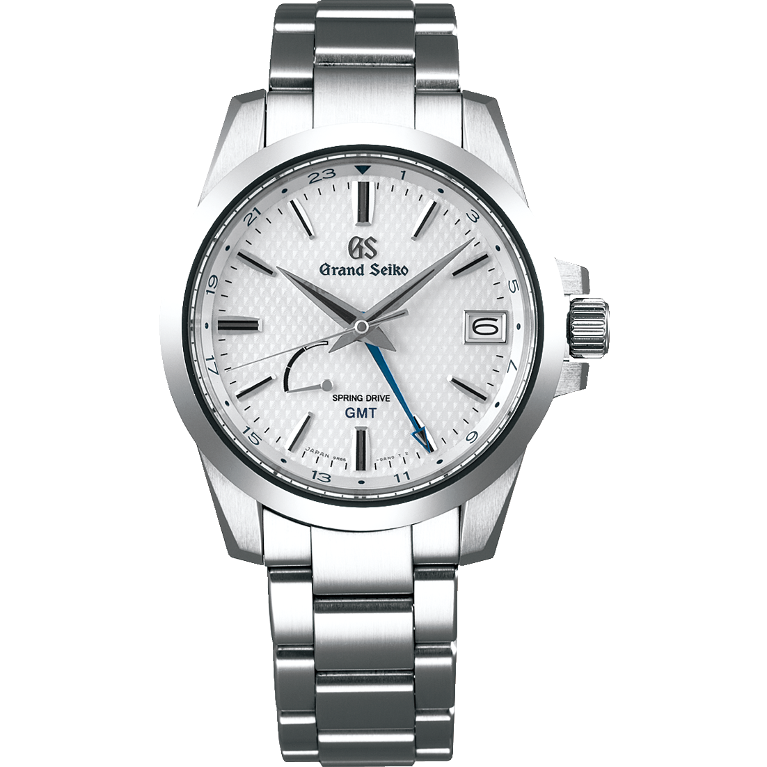 Grand Seiko SBGE209 : Spring Drive GMT Stainless Steel / White / Bracelet