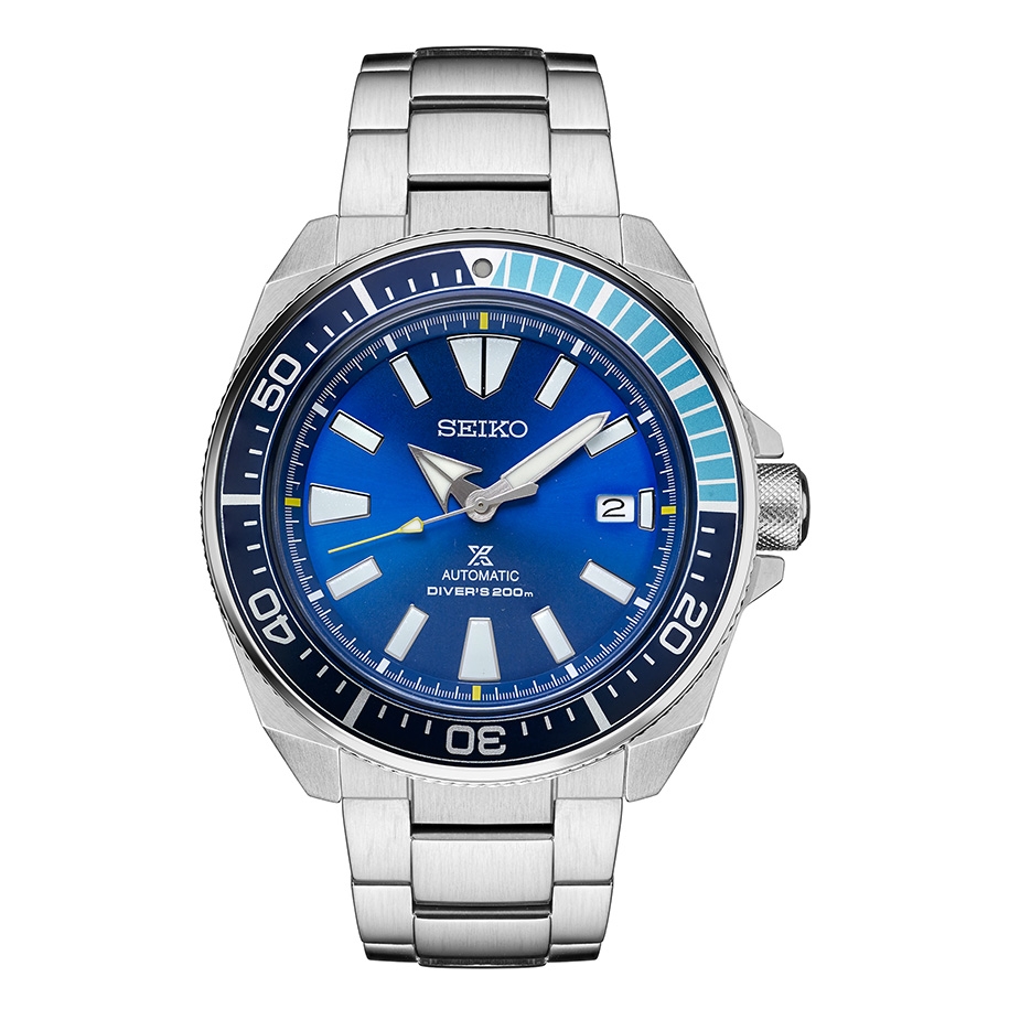 Seiko SRPB09 : Prospex Diver Samurai Stainless Steel / Blue Lagoon / Bracelet