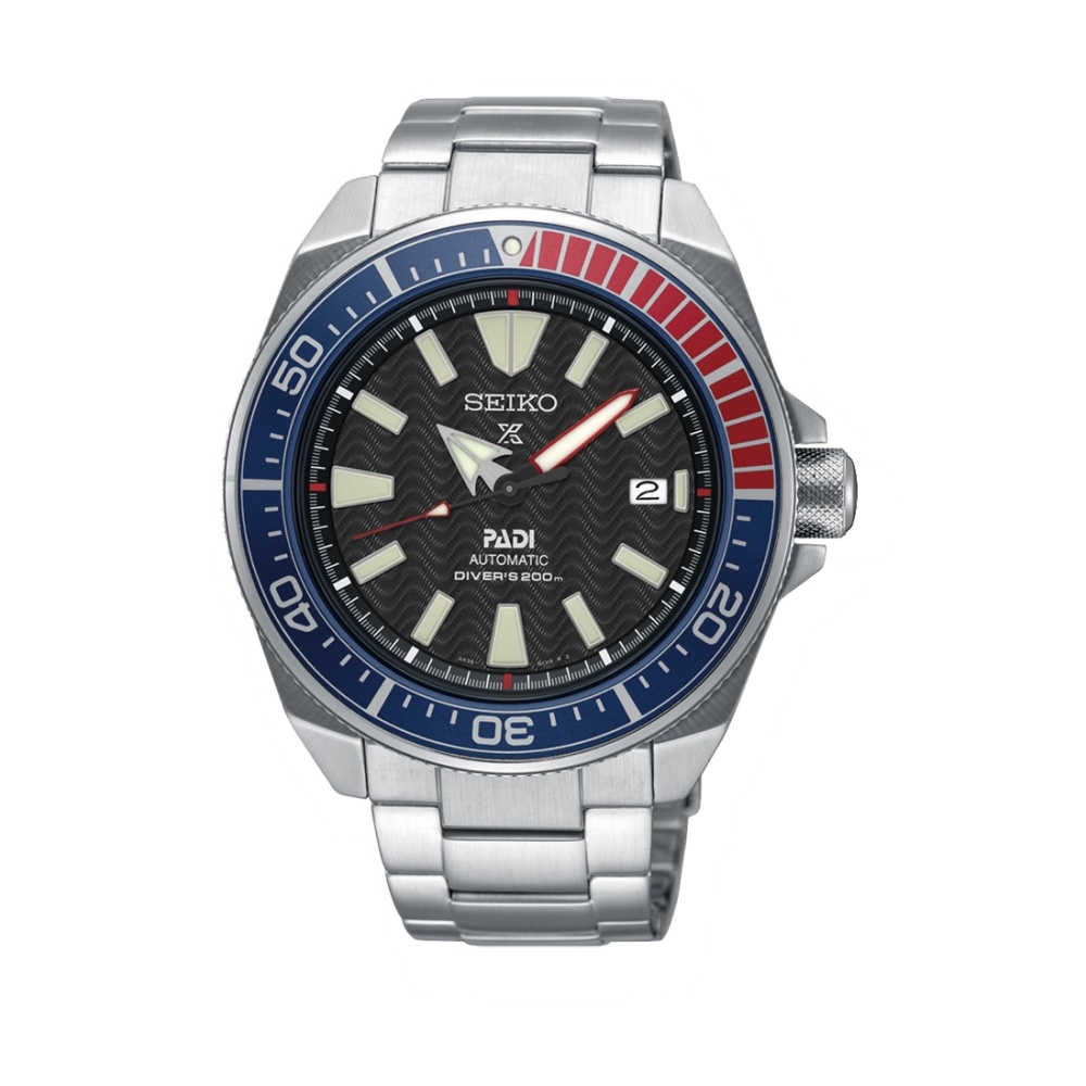 Seiko SRPB99 : Prospex Diver Samurai Stainless Steel / Black / Bracelet / Padi
