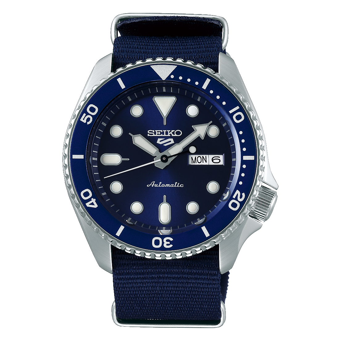Seiko SRPD51K2 : 5 Sports Sports Style Stainless Steel / Blue / NATO