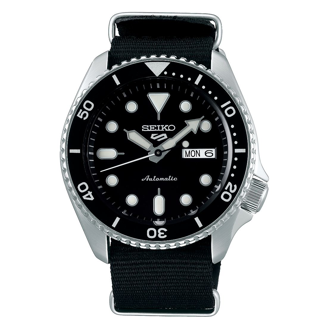 Seiko SRPD55K3 : 5 Sports Sports Style Stainless Steel / Black / NATO