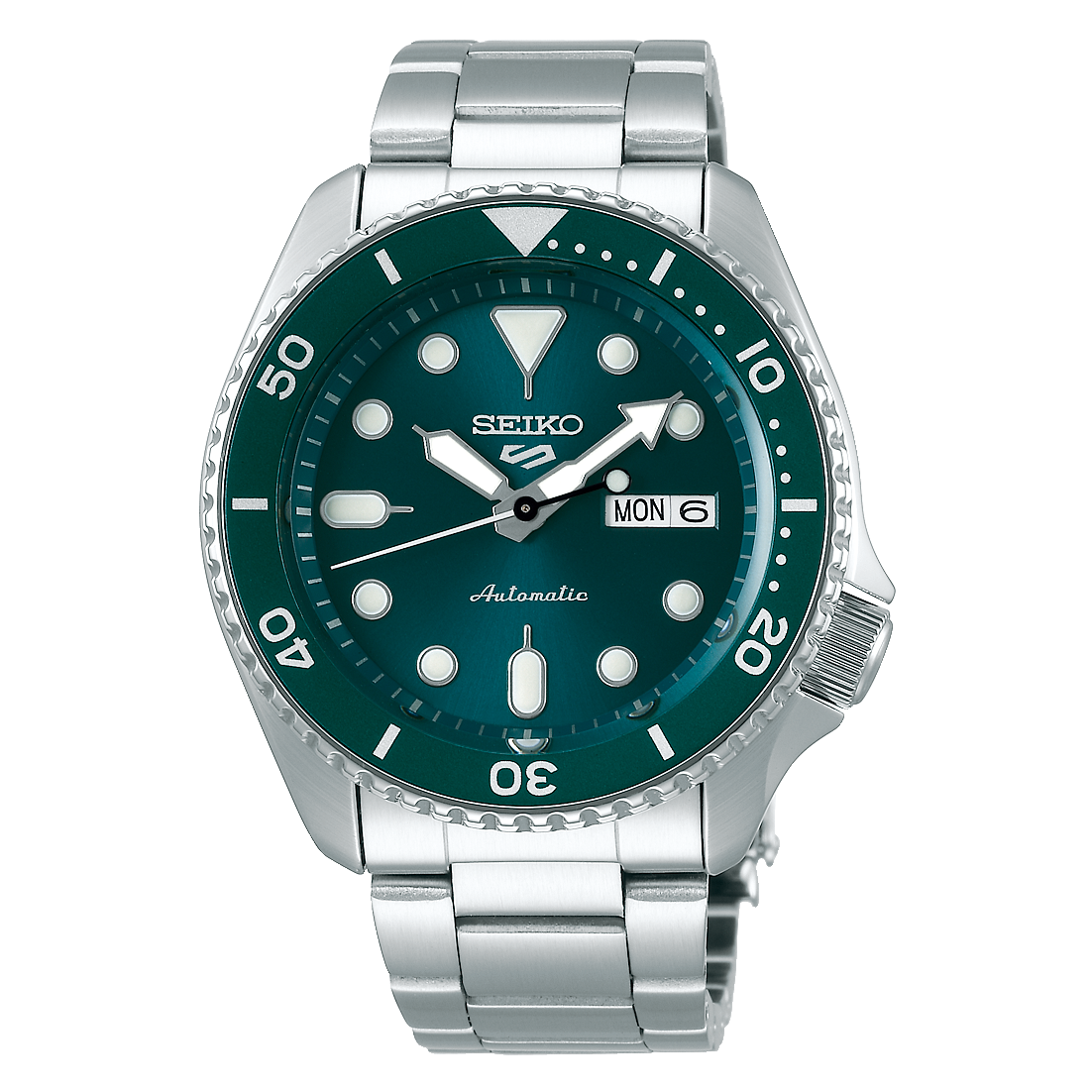 Seiko SRPD61K1 : 5 Sports Sports Style Stainless Steel / Green / Bracelet