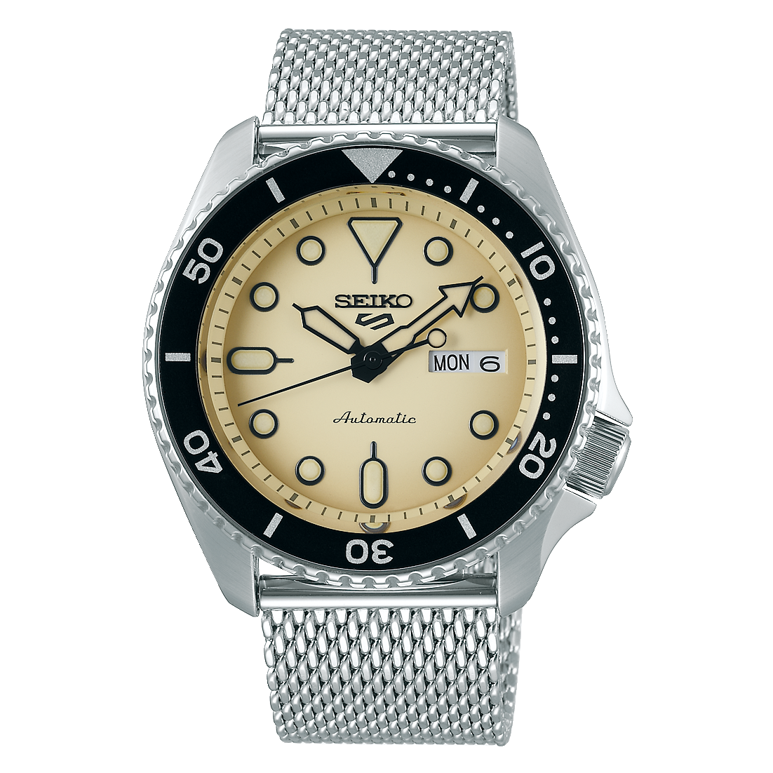Seiko SRPD67K1 : 5 Sports Suits Style Stainless Steel / Sand / Mesh