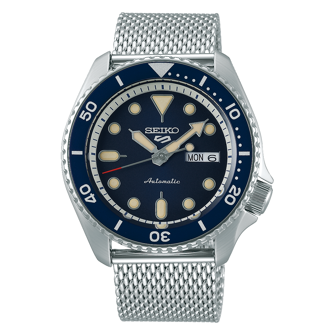 Seiko SRPD71K1 : 5 Sports Suits Style Stainless Steel / Blue / Mesh