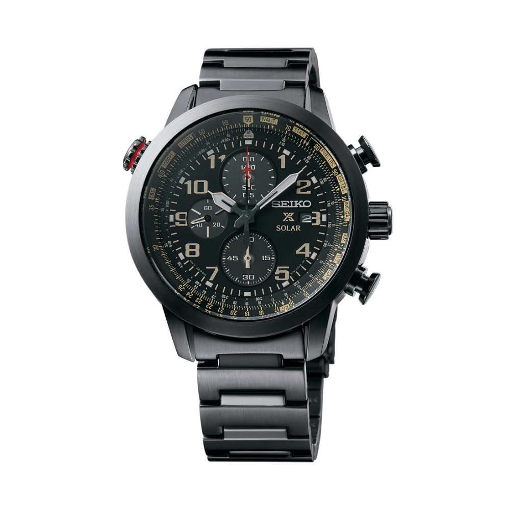 Seiko SSC419P1 : Prospex Sky SSC419P1 Stainless Steel / Black