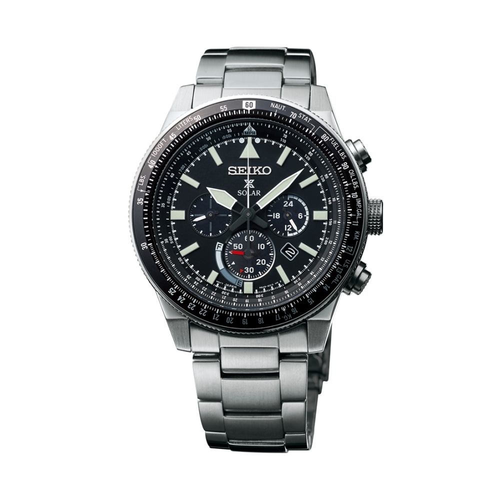 Seiko SSC607P1 : Prospex Sky SSC607P1 Stainless Steel / Black