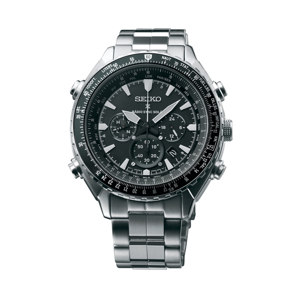 Seiko SSG001P1 : Prospex Sky SSG001P1 Stainless Steel / Black