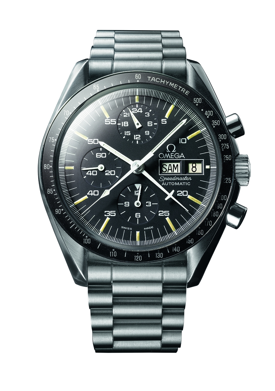 Omega ST 376.0822 : Speedmaster Automatic Stainless Steel / Black / Bracelet / Holy Grail