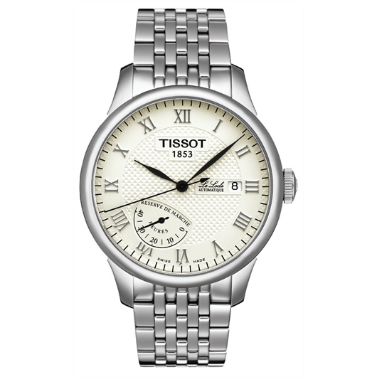 Tissot T006.424.11.263.00 : Le Locle Power Reserve 39.3 Stainless Steel / Silver / Bracelet