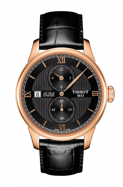 Tissot T006.428.36.058.02 : Le Locle Regulateur Pink Gold / Black