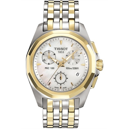 Tissot T008.217.22.111.00 : PRC 100 Quartz Chronograph Two Tone