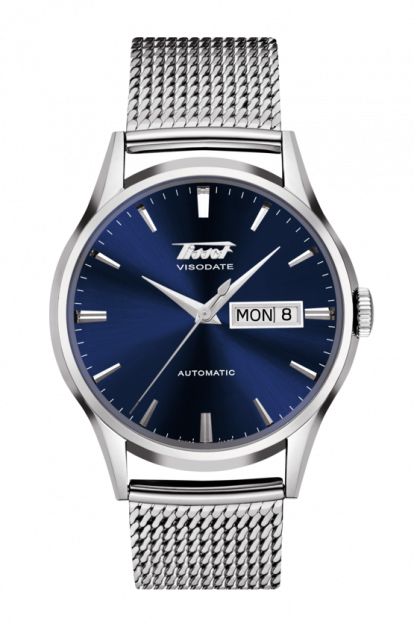 Tissot T019.430.11.041.00 : Visodate Automatic Stainless Steel / Blue / Milanese