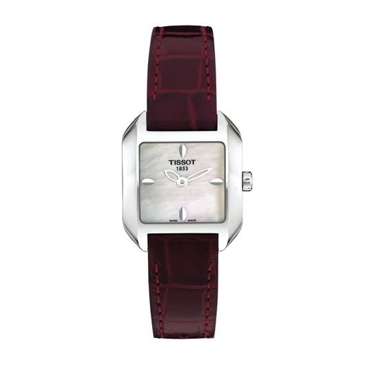Tissot T02.1.265.71 : T-Wave Square Quartz 23.6 Stainless Steel / MOP / Strap