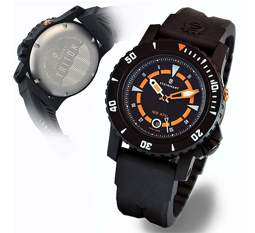 Steinhart T0208  : Triton 100ATM Stainless Black