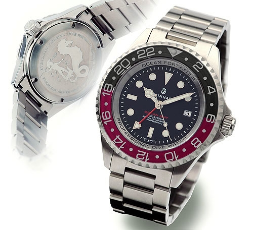 Steinhart T0213 : Ocean 44 GMT Black - Red
