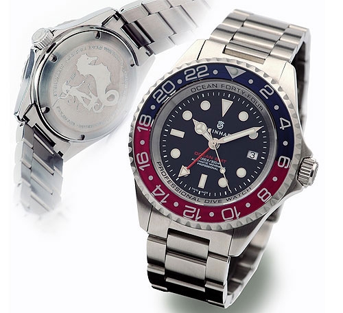 Steinhart T0214 : Ocean 44 GMT Blue - Red