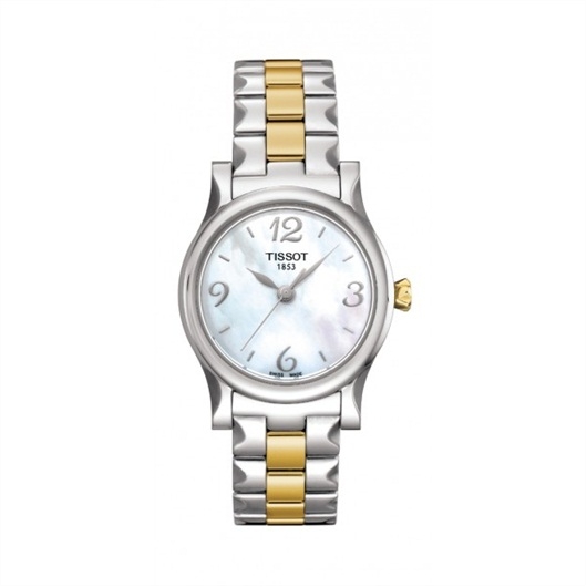 Tissot T028.210.22.117.00 : Stylis-T Quartz 29 Stainless Steel / Yellow Gold PVD / MOP / Bracelet
