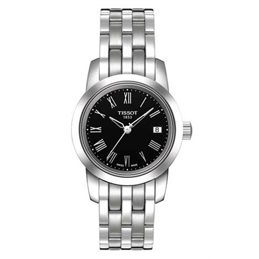 Tissot T033.21.011.053.00 : Dream Quartz 28 Stainless Steel / Black / Bracelet