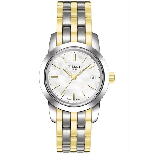 Tissot T033.210.22.111.00 : Dream Quartz 28 Stainless Steel / PVD Yellow Gold / MOP / Bracelet