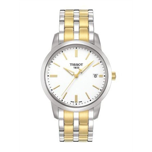 Tissot T033.410.22.011.01 : Dream Quartz 38 Stainless Steel / Yellow Gold PVD / White / Bracelet