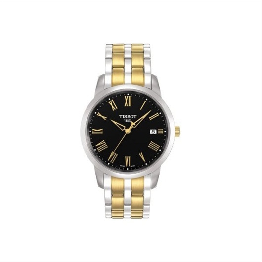 Tissot T033.410.22.053.01 : Dream Quartz 38 Stainless Steel / Yellow Gold PVD / Black / Bracelet