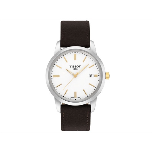 Tissot T033.410.26.011.01 : Dream Quartz 38 Stainless Steel / Yellow Gold PVD / White / Strap
