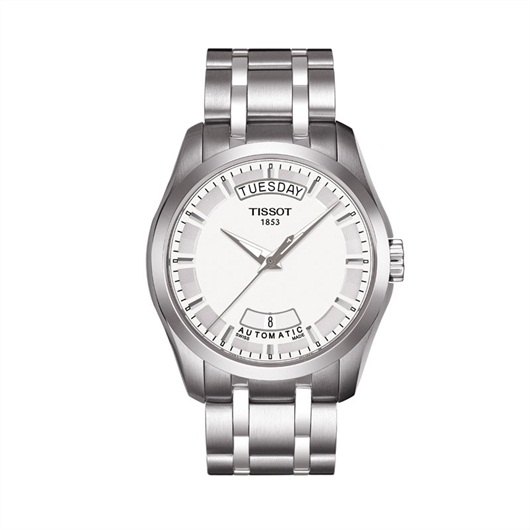 Tissot T035.407.11.031.00 : Couturier Automatic Day-Date Silver / Bracelet