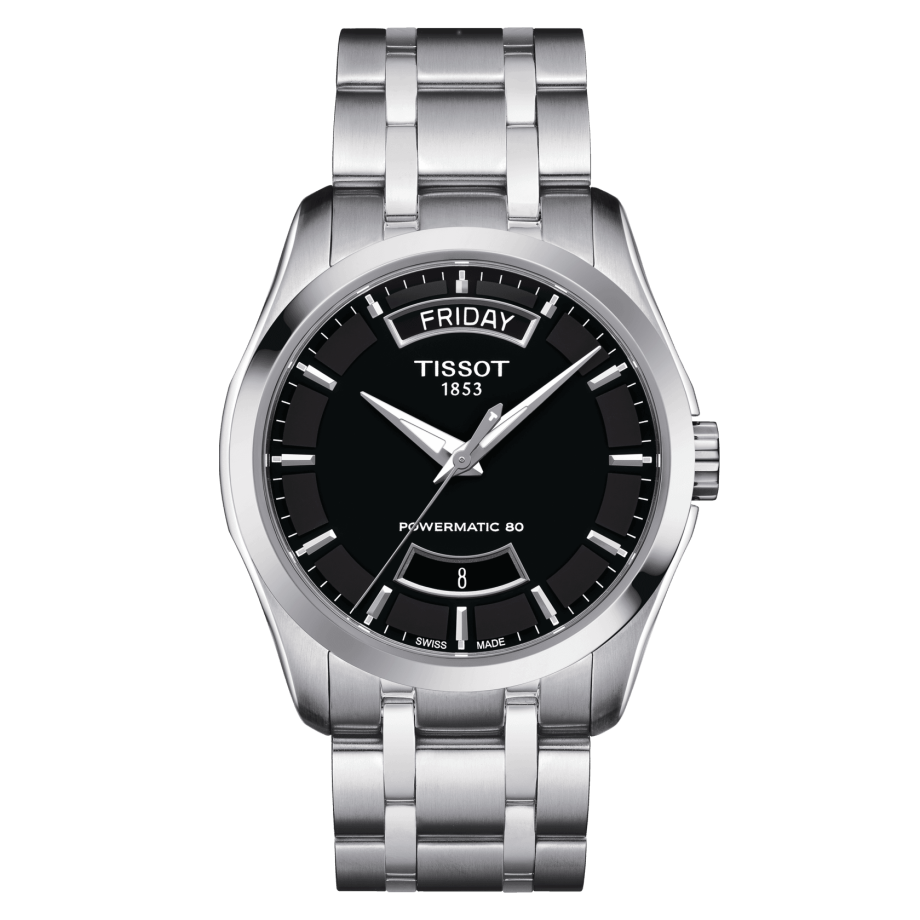Tissot T035.407.11.051.01 : Couturier Powermatic 80 39 Stainless Steel / Black / Bracelet