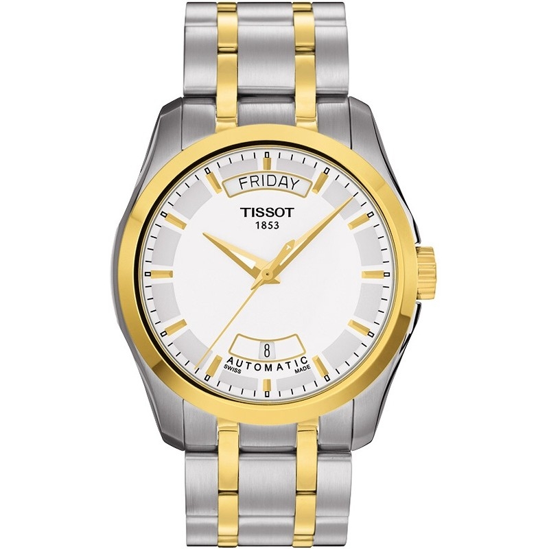 Tissot T035.407.22.011.00 : Couturier Automatic Day-Date Two Tone