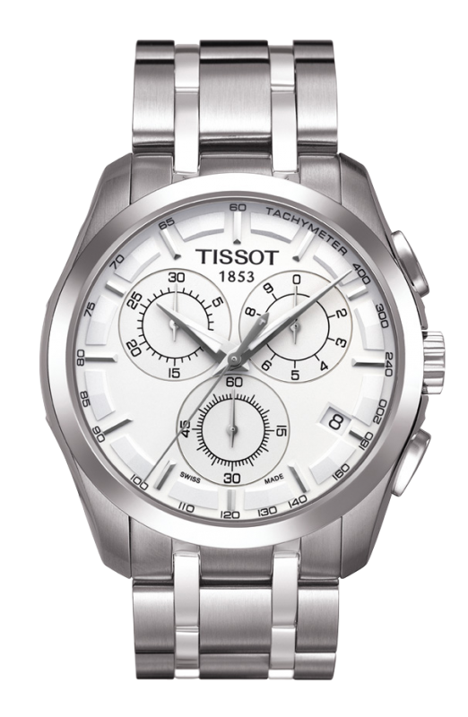 Tissot T035.439.11.031.00 : Couturier Quartz Chronograph GMT Silver
