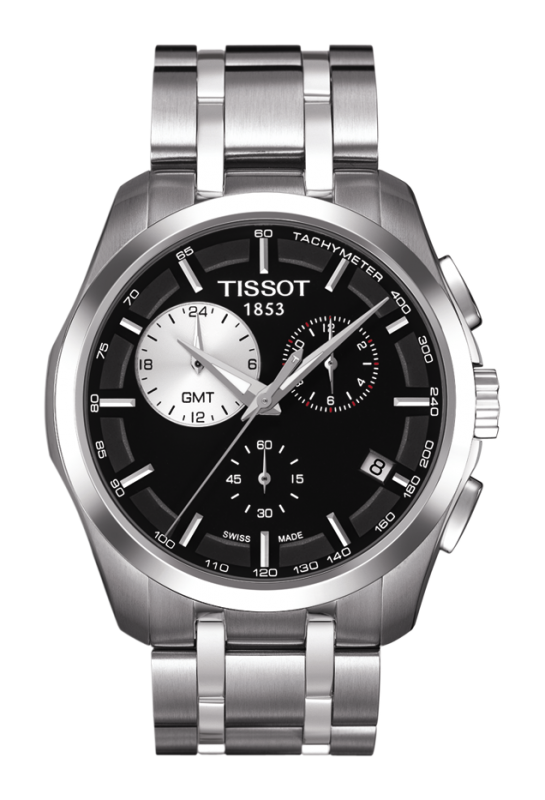 Tissot T035.439.11.051.00 : Couturier Quartz Chronograph GMT Silver-Eye