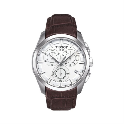 Tissot T035.617.16.031.00 : Couturier Quartz Chronograph Silver / Strap
