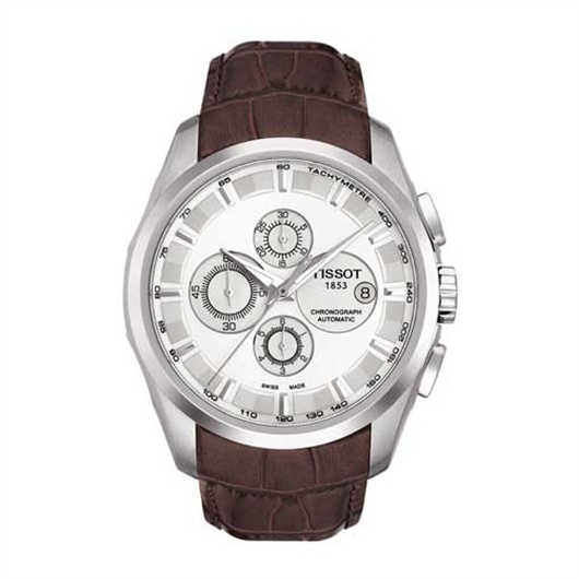 Tissot T035.627.16.031.00 : Couturier Automatic Chronograph Silver / Strap