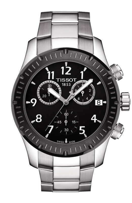 Tissot T039.417.21.057.00 : V8 Quartz Chronograph PVD Bezel