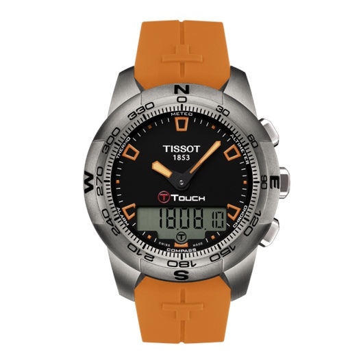 Tissot T047.420.47.051.01 : T-Touch II Orange Rubber Ti