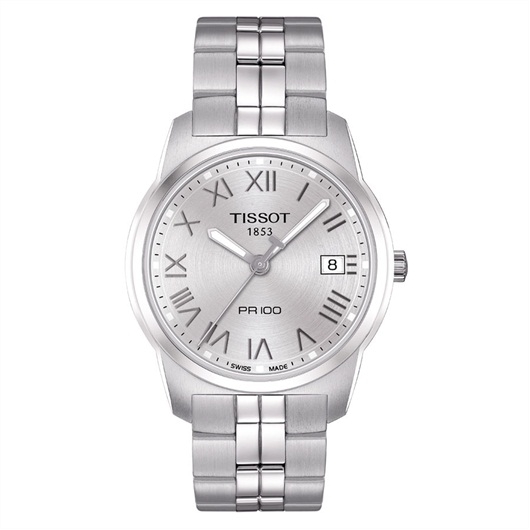 Tissot T049.410.11.033.01 : PR 100 Quartz 38 Stainless Steel / Silver / Bracelet