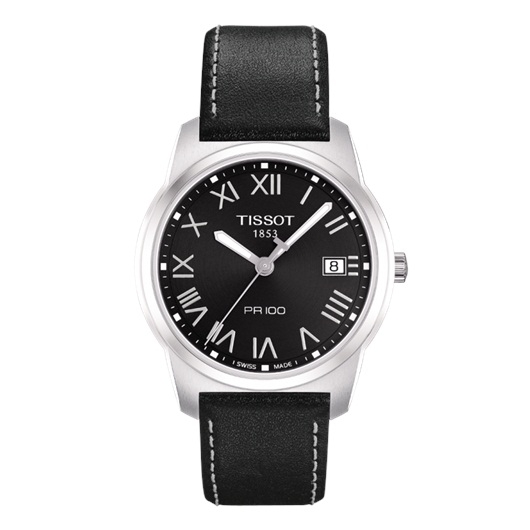 Tissot T049.410.16.053.01 : PR 100 Quartz 38 Stainless Steel / Black / Strap