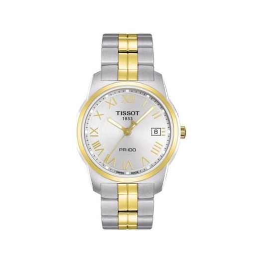 Tissot T049.410.22.033.01 : PR 100 Quartz 38 Stainless Steel / Yellow Gold PVD / Bracelet