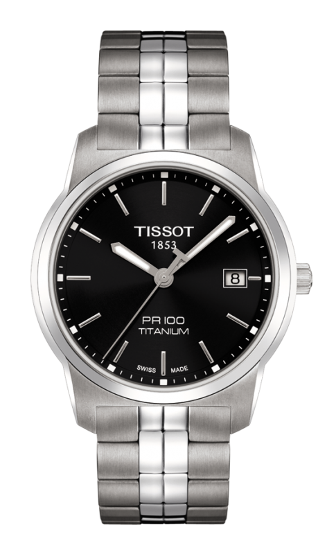 Tissot T049.410.44.051.00 : PR 100 Quartz 38 Titanium / Black / Bracelet