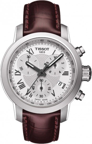 Tissot T055.217.16.033.01 : PRC 200 Quartz Chronograph Lady Roman Leather